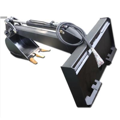 Skid Steer avec attachement de pelle rétro