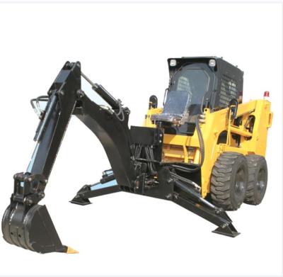 Skid Steer Loader Avec Rétrocaveuse