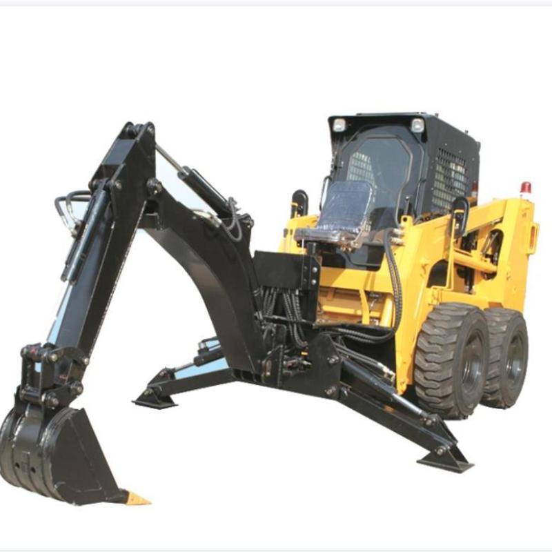 Skid Steer Loader Avec Rétrocaveuse